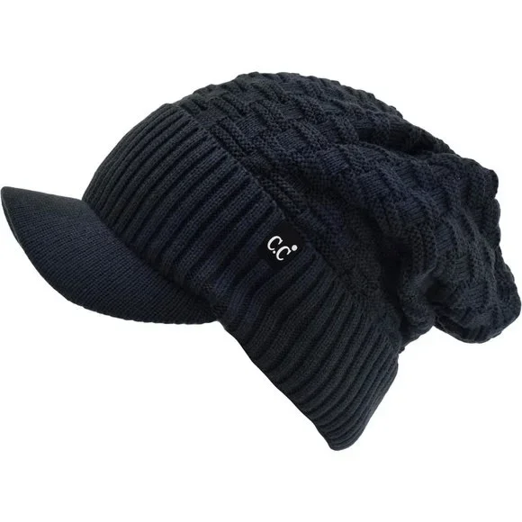 Accessories | Beanie Fuzzy Fleece Lining Warm Chunky Soft 